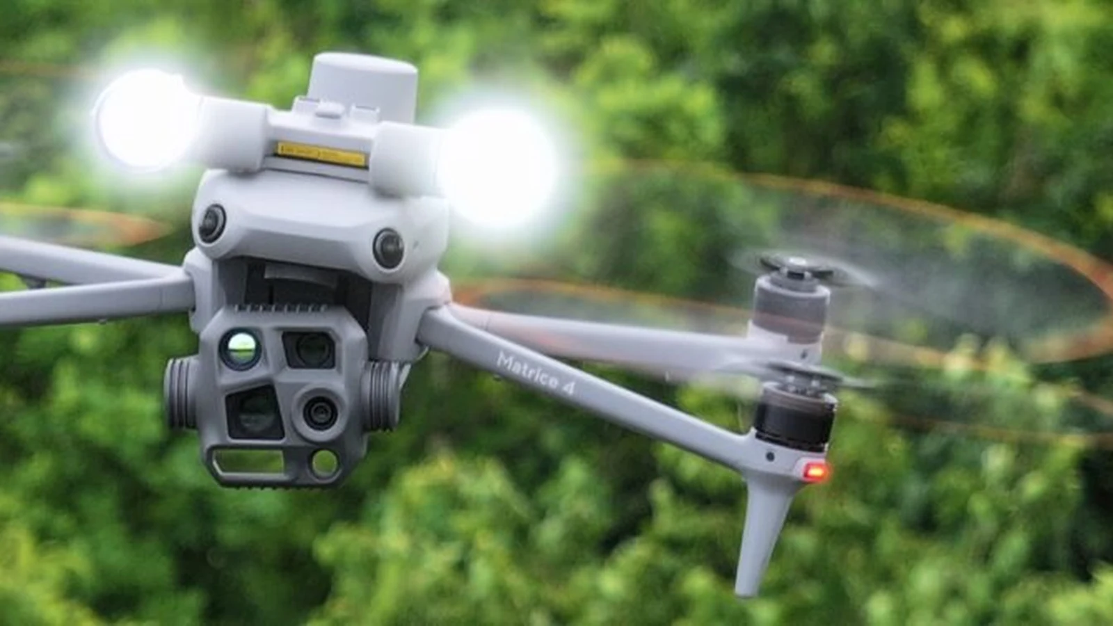 DJI Matrice 4 during an inspection flight